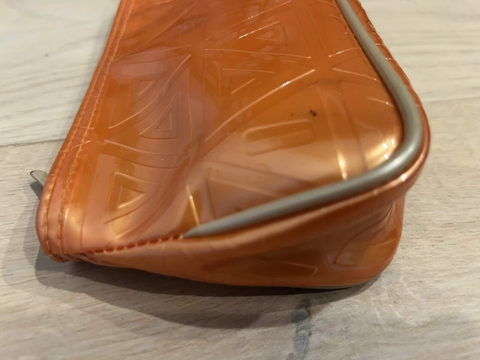 Bolsa de Maquillaje Vintage Clinique Naranja Cremallera Foto 4 de 4