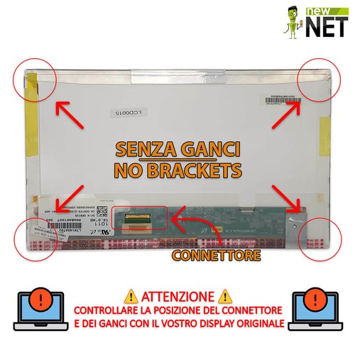 Pannello Display LCD da 14 pollici per HP Presario CQ45-900 40 pin HD - Bild 4 von 6