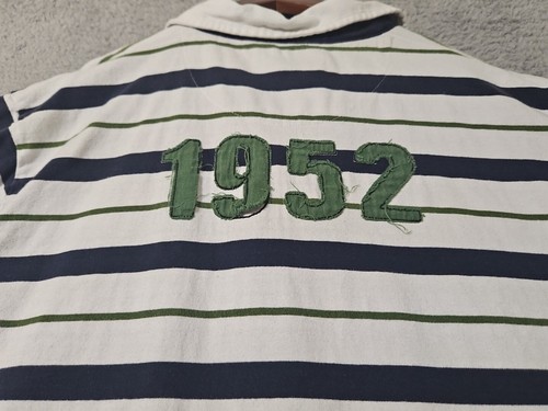 Camiseta de rugby Canterbury of New Zealand blanca azul a rayas para hombre talla 2XL XXL 1952 - Imagen 4 de 11