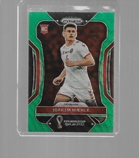 2022 PANINI PRIZM WORLD CUP SOCCER GREEN WAVE JOAKIM MAEHLE ROOKIE #70
