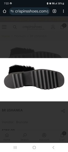 Brunate 38457 Uschanka Farbe Schwarz Wildleder Stiefel Größe 45 / USA 13 Damen. Neu mit Karton. - Bild 15 von 19