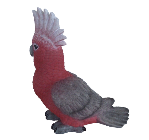 18cm Galah Sitting Bird Figurine Ornament - Picture 4 of 5