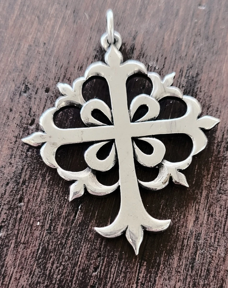 Rare James Avery Retired Cross Pendant LARGE 1 7 8