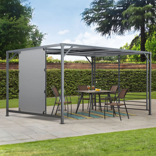 Metal Pergola Garden Party Gazebo Canopy Sun Shade Outdoor Patio Poolside Awning - Picture 13 of 168