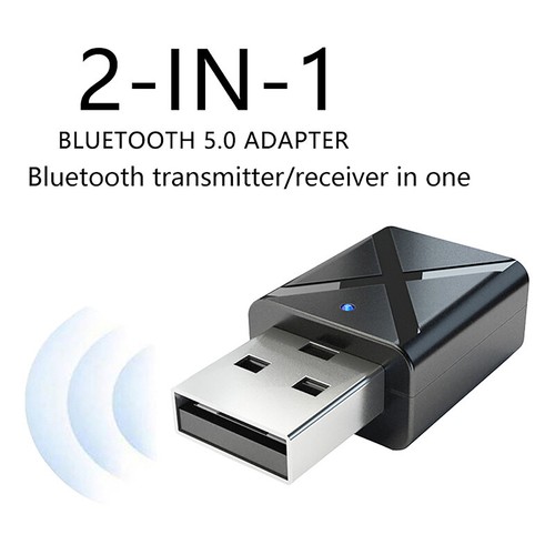 Mini USB Bluetooth 5.0 Transmitter Receiver 2 In 1 Wireless Audio Adapter - Afbeelding 5 van 6
