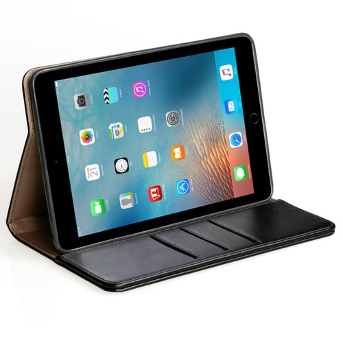 Leder Schutzhülle f. Apple iPad Mini 123 Tablet Tasche Cover Case schwarz +Folie - Picture 4 of 12