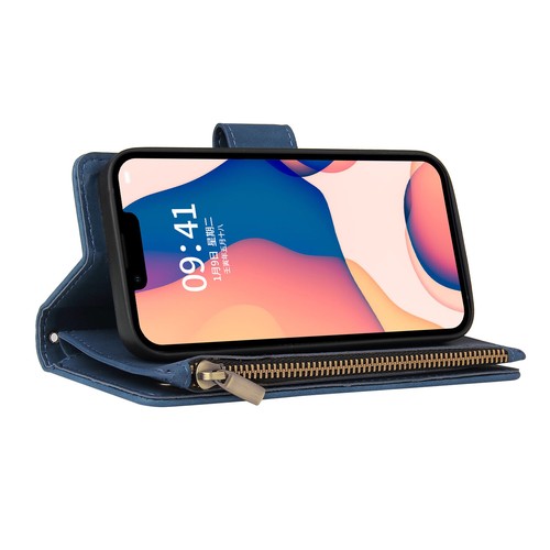 Zip Wallet Case Leather Flip Cover For iPhone 15 14 16 Pro Max 13 11 SE XR X 8 7 - Picture 6 of 17