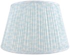 Aqua Sierra Print Pleated Empire Lamp Shade 8x12x8 (Spider)