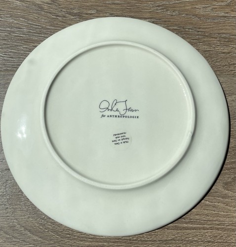 Anthropologie Inslee Fariss Autumn's Bounty Side Plate - Pink Owl Bird Squirrel - Picture 2 of 6