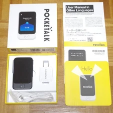 Pocketalk S black Translator Global Communication Multilingual 74 Languages