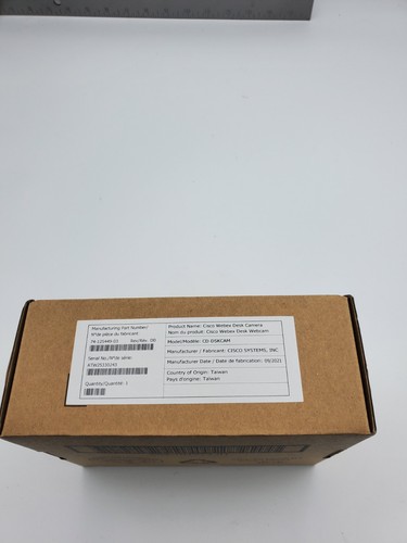 Cisco Webex 4K Desk Camera (CD-DSKCAM) - Carbon Black - Brand New! - Picture 4 of 5