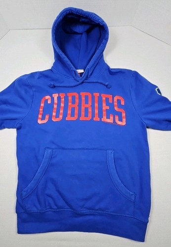 Mitchell & Ness Chicago Cubs “Cubbies” Logo Hoodie Sz Small Hooded Sweatshirt  - Picture 8 of 16