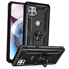 Military Grade Drop Impact for Moto One 5G Ace Case Motorola One 5G Ace G Black