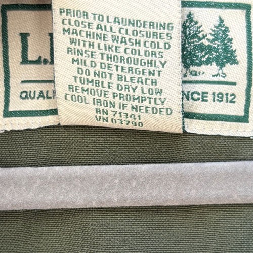 Vintage LL Bean Herren XXL grün Knopfleiste Scheune Hausarbeit Feld Jagd Jacke - Bild 12 von 12