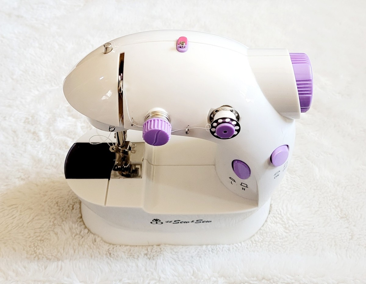 Michly Lil' Sew And Sew Mini Kids Sewing Machine White