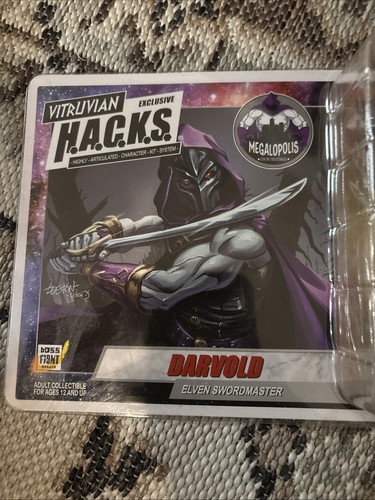 Boss Fight Studio Darvold Elven swordmaster Vitruvian fig Megalopolis Brand New - Picture 3 of 6