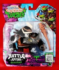 🔥PLAYMATES TEENAGE MUTANT NINJA TURTLES "BATTLE ARENA ROCKSTEADY" TMNT FIGURE🔥