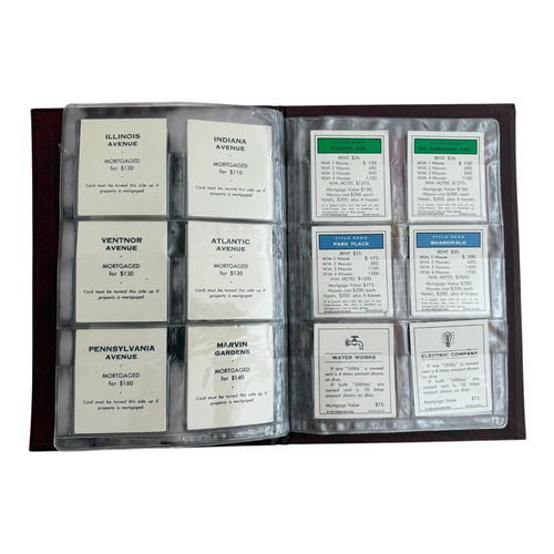 Franklin Mint Monopoly Game Real Estate Portfolio w Property Cards & Rule Book - Picture 6 of 7