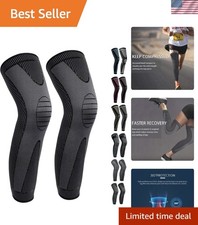 Full Leg Sleeves Long Compression Leg Sleeve Knee Sleeves Protect Leg, for Ma...