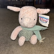 NWT Vintage Disney Store Piglet 12" Plush Winnie the Pooh Classic Toy Scarf