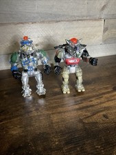 TMNT Teenage Mutant Ninja Turtles Vintage Robotic Bebop & Rocksteady Figs 1993
