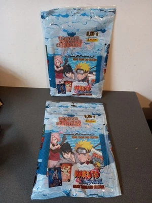 LOT 2 GRANDES POCHETTES NEUVES NARUTO SHIPPUDEN HOKAGE PANINI CLASSEUR +CARTES - Photo 1/4