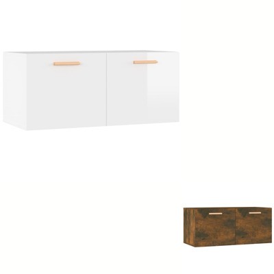 Wall Cabinet Engineered Wood Hanging Storage Cabinet Rack Multi Colours vidaXL - Picture 1 of 11