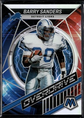 2022 Panini Mosaic #OS-3 Barry Sanders Overdrive Silver