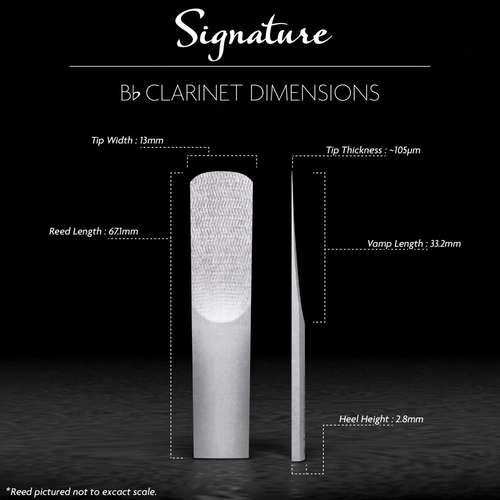 Legere Reeds Signature Series Bb Clarinet Reed Strength 2.25 - Picture 3 of 10