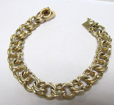 Vintage 7 inch Charm Style Link Bracelet 100 14k Gold 34.75 Grams MAKE OFFER