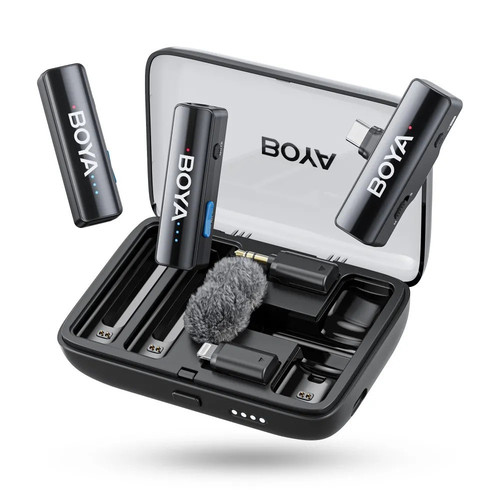 Boya BOYALINK All-In-One Wireless Microphone System Black - Picture 1 of 2