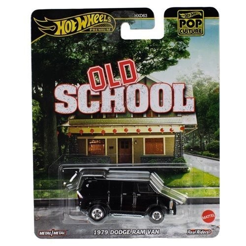 Coche de juguete coleccionable Dodge Ram Van Old School 1979 Hot Wheels Premium Pop Culture - Imagen 1 de 1