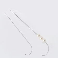 Rounded Tip Curved Beading Needle For Children Art Project Craft Project 5pcs