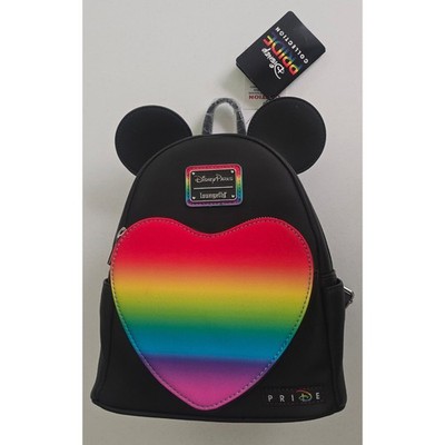 2022 Disney Parks Loungefly Pride Collection Black Mini Backpack Bag NEW w/ Tag s-l400.jpg main image 3