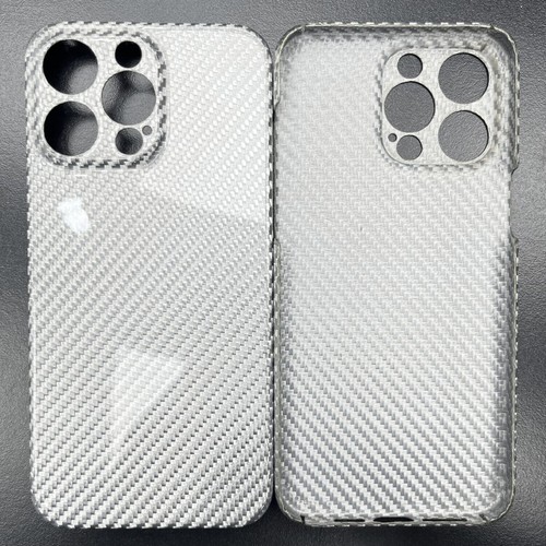 Custodia antiurto in vera fibra di carbonio forgiata di lusso per iPhone 15 Pro Max/Pro - Foto 32 di 52