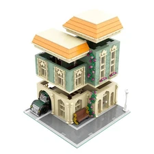 Compatible Modular Post Office with Delivery Car Building Toys Set 2308