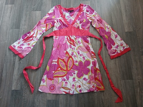 Vestido de verano Warehouse Reino Unido talla 6 algodón floral