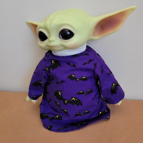 Juego de 2 bufandas/traje de Halloween Spooky Bats para muñecas Grogu Yoda Mattel Child de 11" - Imagen 7 de 8