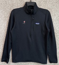 Patagonia Mens Black R1 Regulator Pullover 1/2 Zip Fleece Size Small 40110