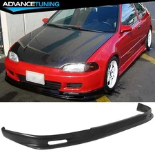 Fits 92-95 Honda Civic Coupe Hatchback Mugen Style Front Bumper Lip Unpainted PU