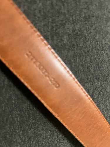 Polo Ralph Lauren Brown Leather Belt Mens 36. Silver Buckle. Simple. - Picture 7 of 7