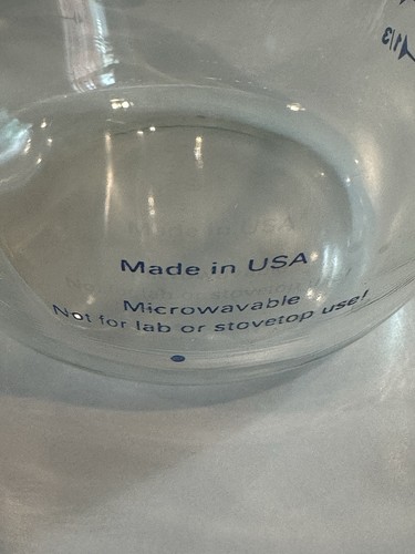 Blue Print Vintage PYREX Glass One Cup Measuring Cup With Handle Made In USA - Picture 5 of 5