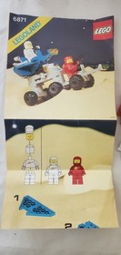 Vintage Lego 1984 Star Patrol Launcher 6871  Instructions and  2 minifigure
