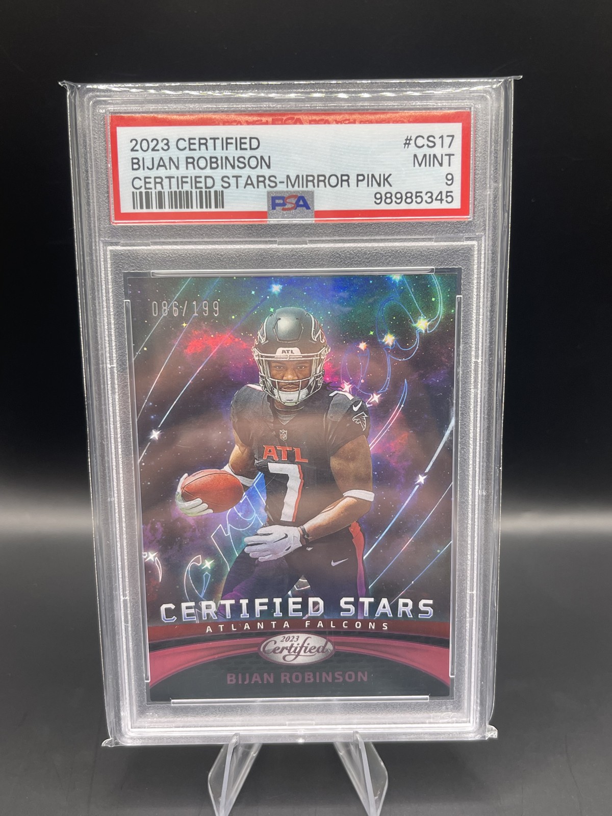 2023 Certified - Certified Stars Bijan Robinson #CS-17 Mirror Pink /199 (RC)