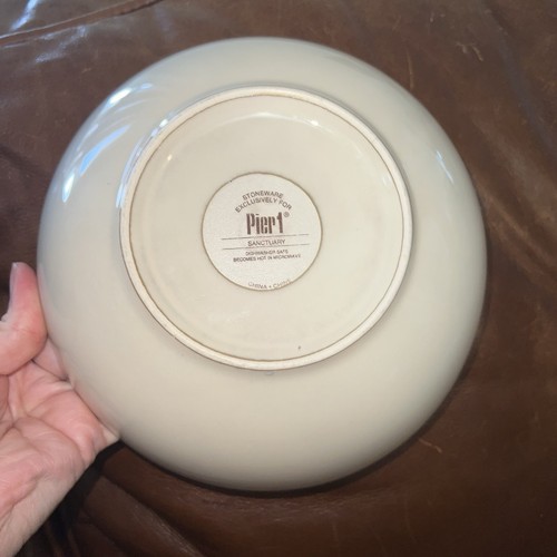 3 Soup Cereal Pasta Bowls Pier 1 Sanctuary Starburst READ damaged! - Picture 6 of 8