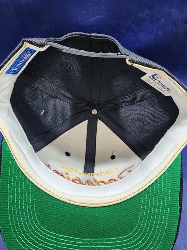 Vintage Washington Redskins Sports Specialties Hat Black Script Logo Snapback - Picture 8 of 11