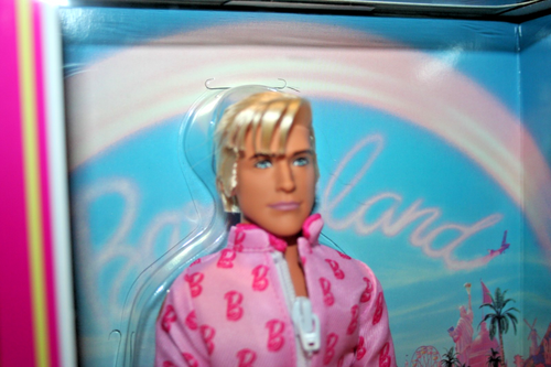 2025 Barbie The Movie Collectible Ken Doll Pink Jumpsuit-IN HAND - Picture 2 of 7