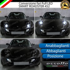 CONVERSIONE FARI FULL LED SMART ROADSTER CANBUS BIANCO GHIACCIO MONOLED MONO LED
