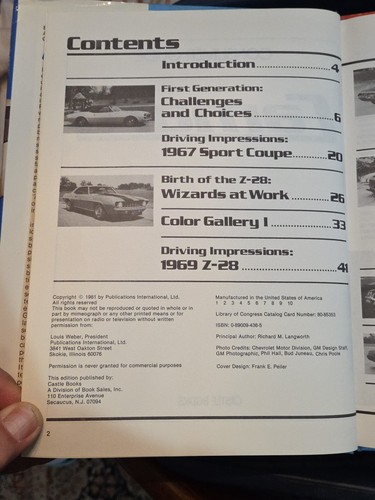 Camaro The Fascinating Story of America's Premier High-Performance GT Car 1981  - Picture 8 of 9