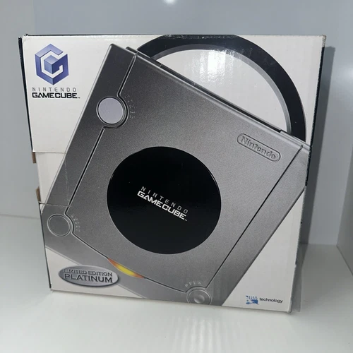Nintendo GameCube Platinum Silver Complete In Box W/ Cords Controller Working 